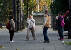 北京记行：老外学踢毽子