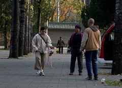 北京记行：老外学踢毽子