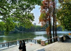 荔湾湖冬色。