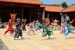 抓拍——潮州“大堂”武师展演