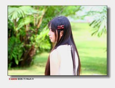 云台花园的少女。