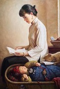 李自健油画作品