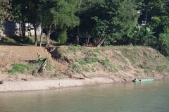 老挝琅勃拉邦--普西山下掠影