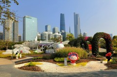 天河区宏城公园。