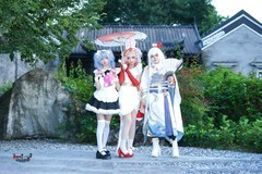 【深秋·二次元·三少女】---佳欣、小福、猫砂