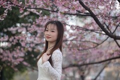 晓园公园樱花树下人像6