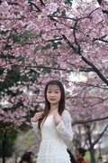 晓园公园樱花树下人像6