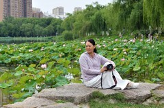 荷花塘边人像习拍