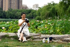 荷花塘边人像习拍
