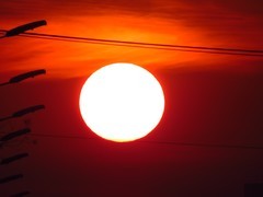 骑行路上拍夕阳