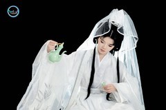 【一袭素纱·独酌人间月】---婷儿