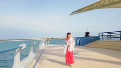 留影“阿布扎比”