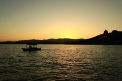 颐和园长廊夜景