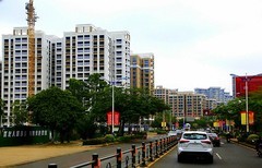 1218【不老松：二游海南纪实】临高长島兰湾去 县城在公交车上拍点路景!