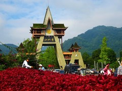 国庆假日的青城山风光