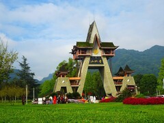 国庆假日的青城山风光