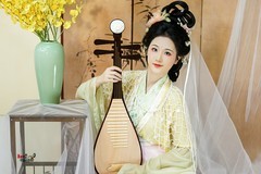 【闲抱琵琶待月归】---半鹿