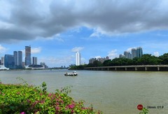 在滨江西闲逛。
