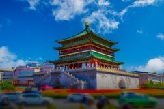 西安钟鼓楼周边风景
