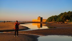 旅途中一一老龙头海边看日出