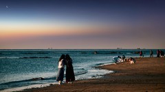 旅途中一一老龙头海边看日出