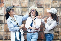 【快乐同框三美女】---木子、卫华、月媚