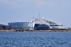 初春的明湖岸畔春色美