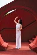 中国节桥拍人像