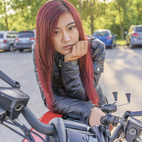  Beauty and Motorcycle