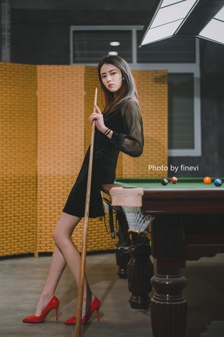{试试棚拍}台球美女 {试试棚拍}台球美女