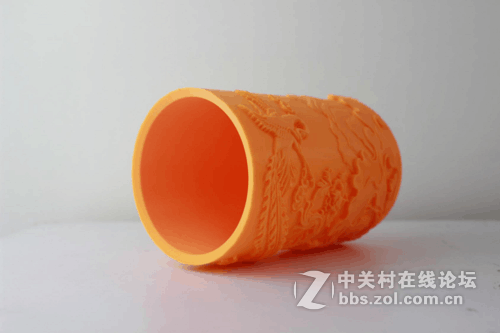 3D打印龙凤立体浮雕笔筒美翻了！