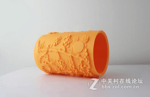 3D打印龙凤立体浮雕笔筒美翻了！