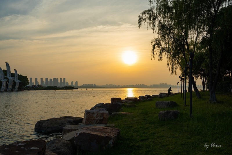 独墅湖那一抹夕阳 中关村在线摄影论坛 