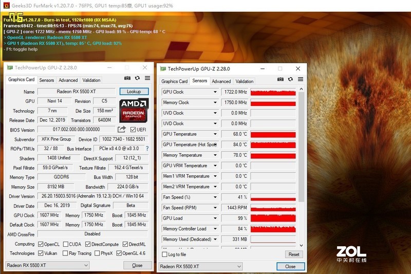 a卡战未来千元新选择xfx5500xt上手