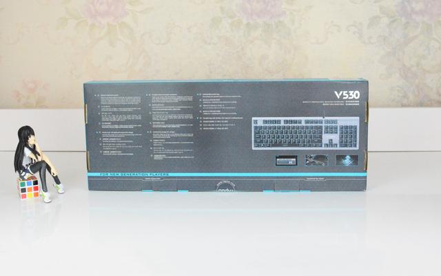 流光溢彩，防尘防水，雷柏V530银轴机械键盘 上手体验