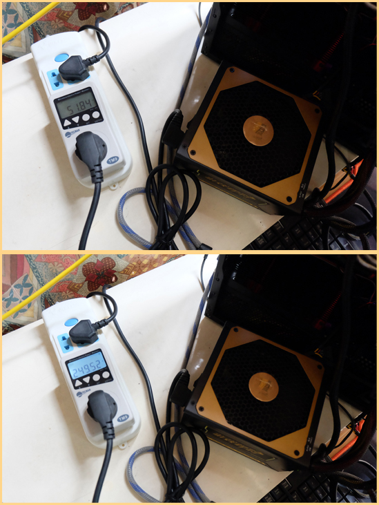 金效电源功耗简测