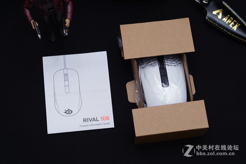 颜值很高、分量只有80g，赛睿Rival106鼠标开箱