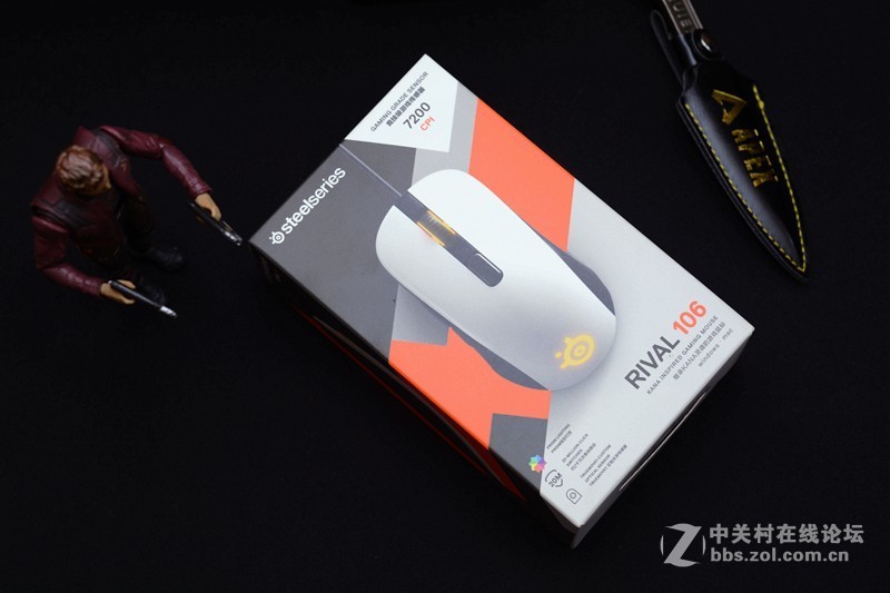 颜值很高、分量只有80g，赛睿Rival106鼠标开箱