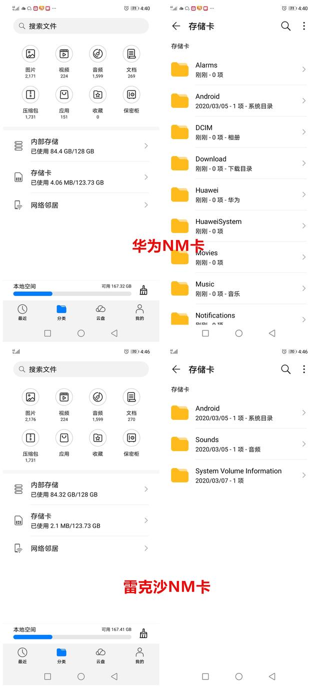 NM俱乐部添新丁，雷克沙跟华为原装卡对比