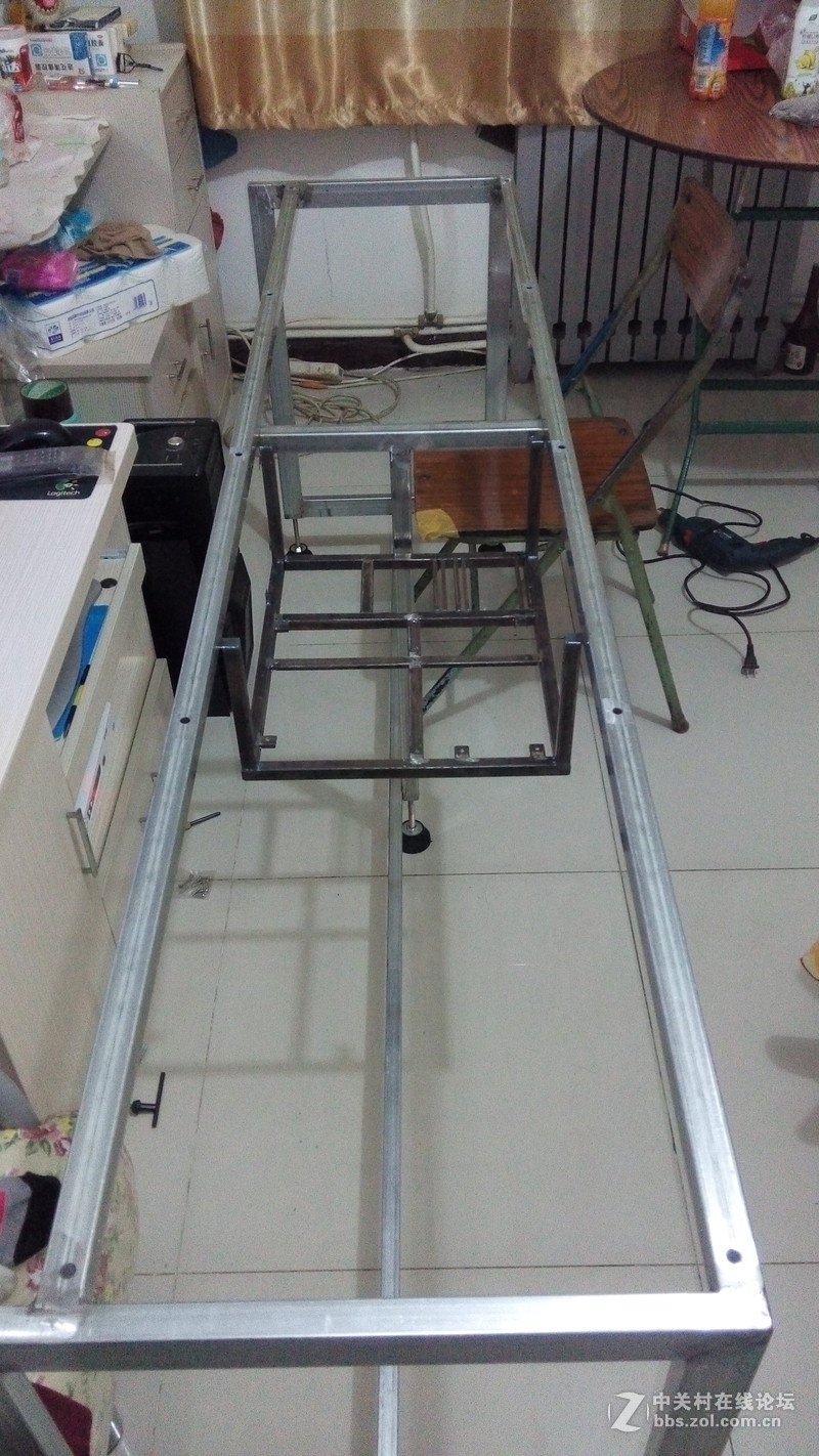 私人定制光污染机桌一体双人工作台