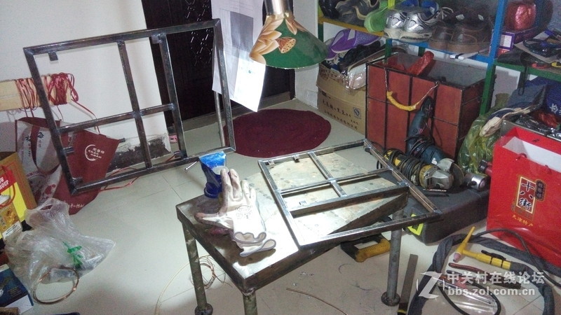 私人定制光污染机桌一体双人工作台