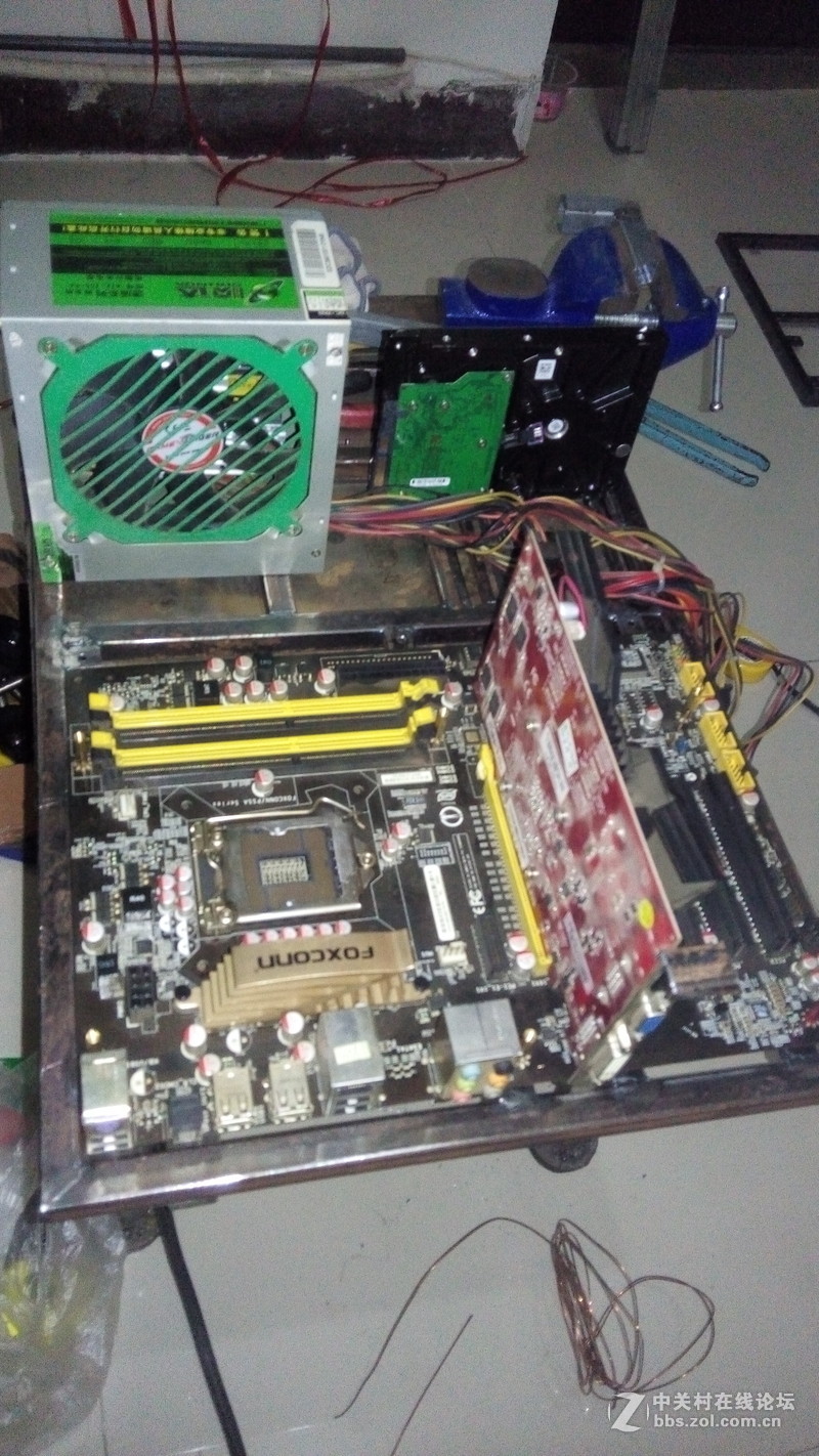 私人定制光污染机桌一体双人工作台