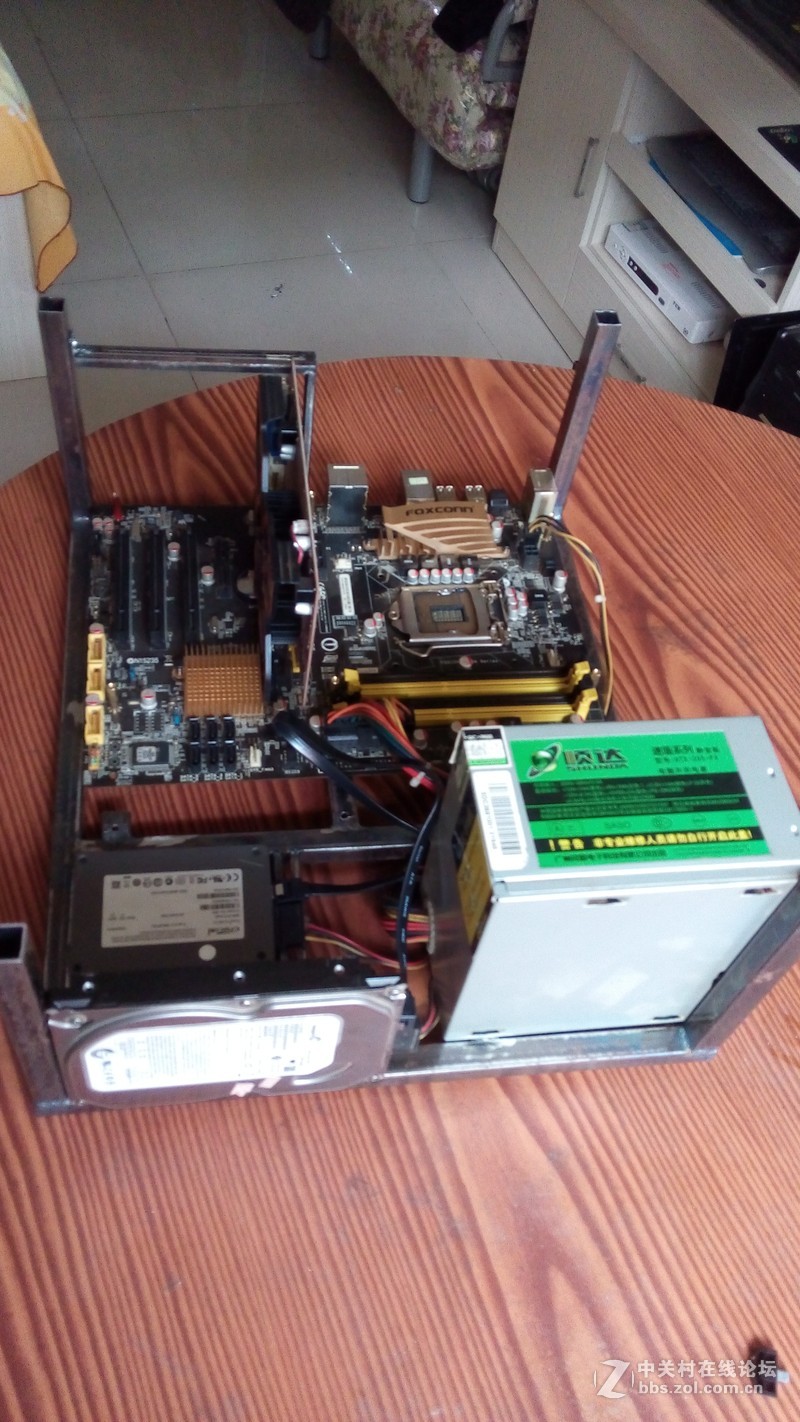 私人定制光污染机桌一体双人工作台