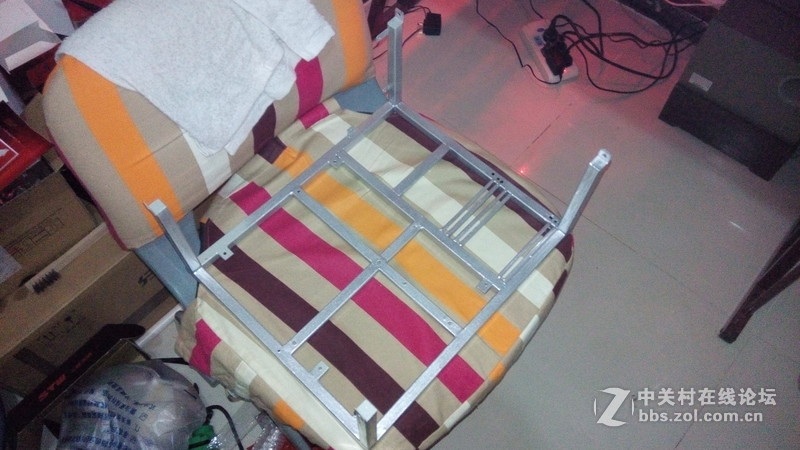 私人定制光污染机桌一体双人工作台