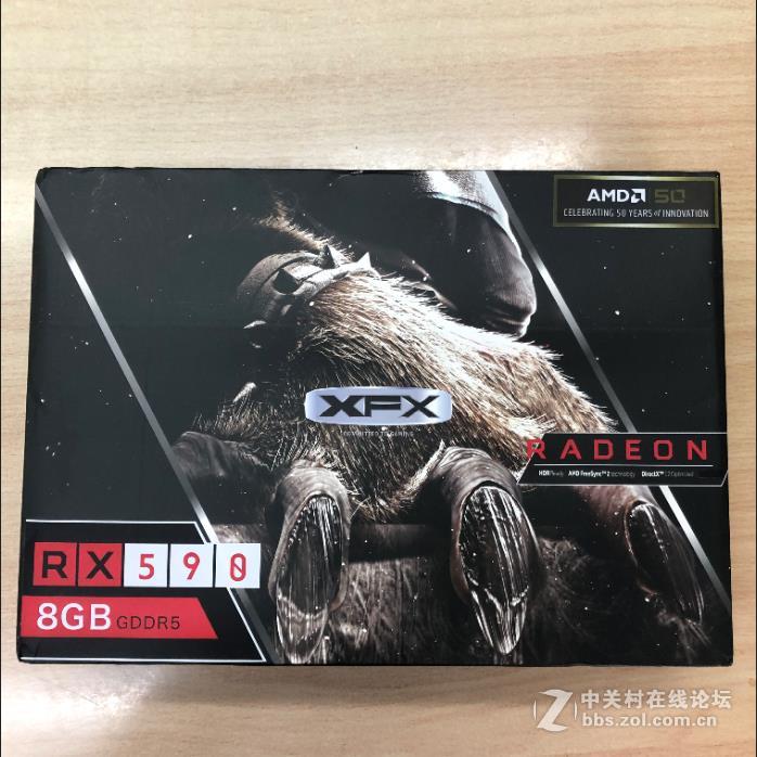RX590 8G AMD50周年纪念版开箱体验！
