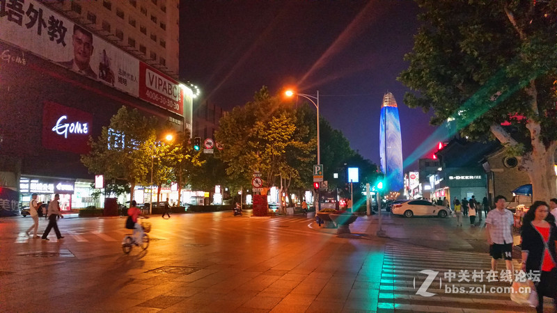 泉城之夜！，(手机随拍)