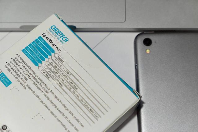 CHOETECH 65W氮化镓PD快充头开箱：充电快还便于携带！