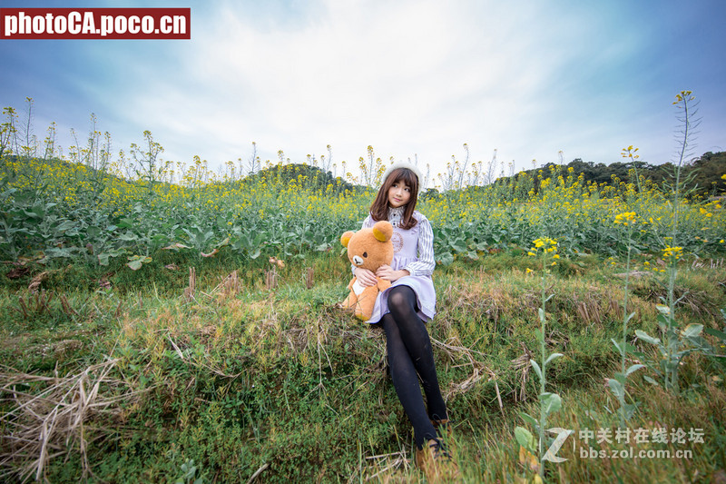 《金灿色的精灵》----1124油菜花主题大景人像