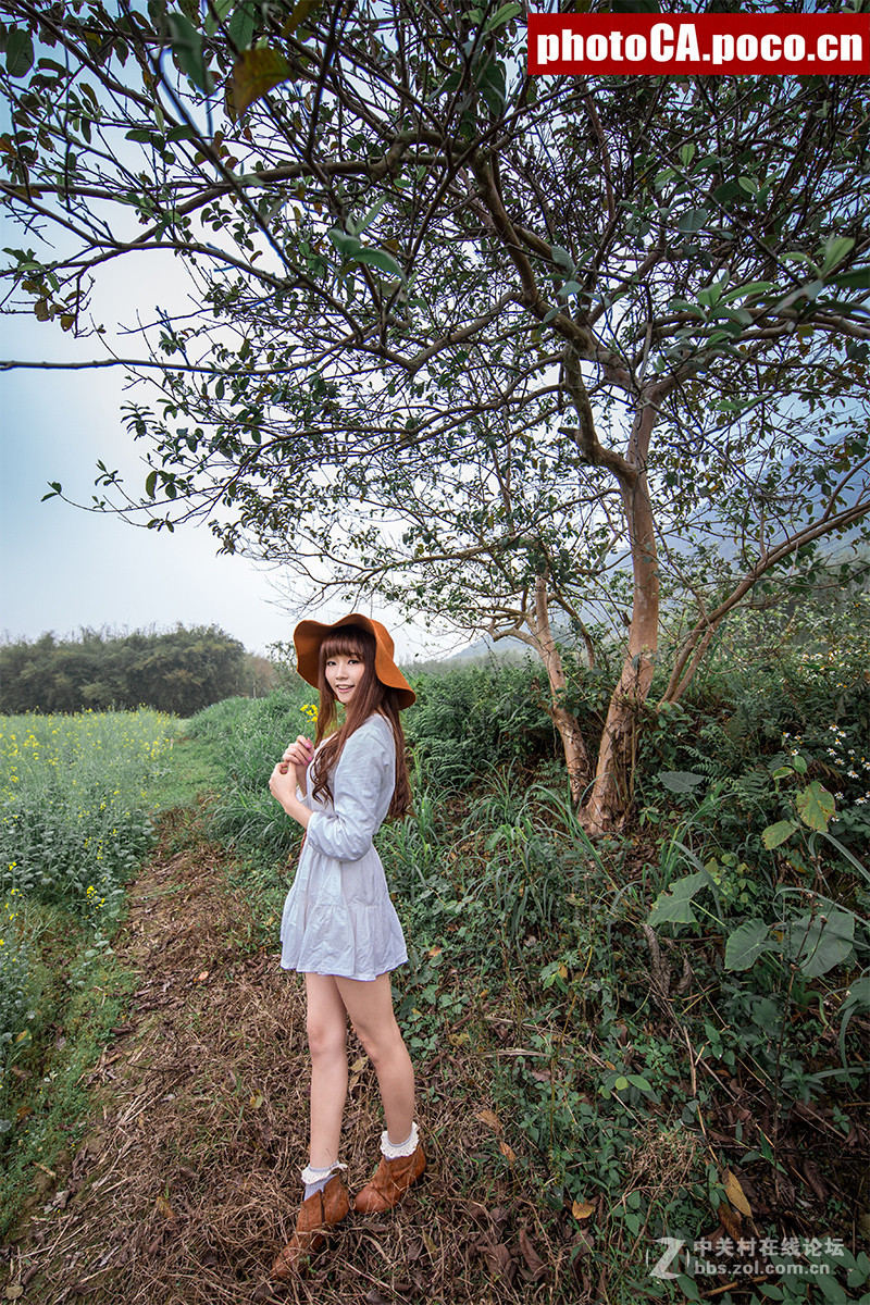 《金灿色的精灵》----1124油菜花主题大景人像