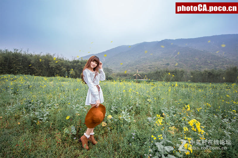 《金灿色的精灵》----1124油菜花主题大景人像